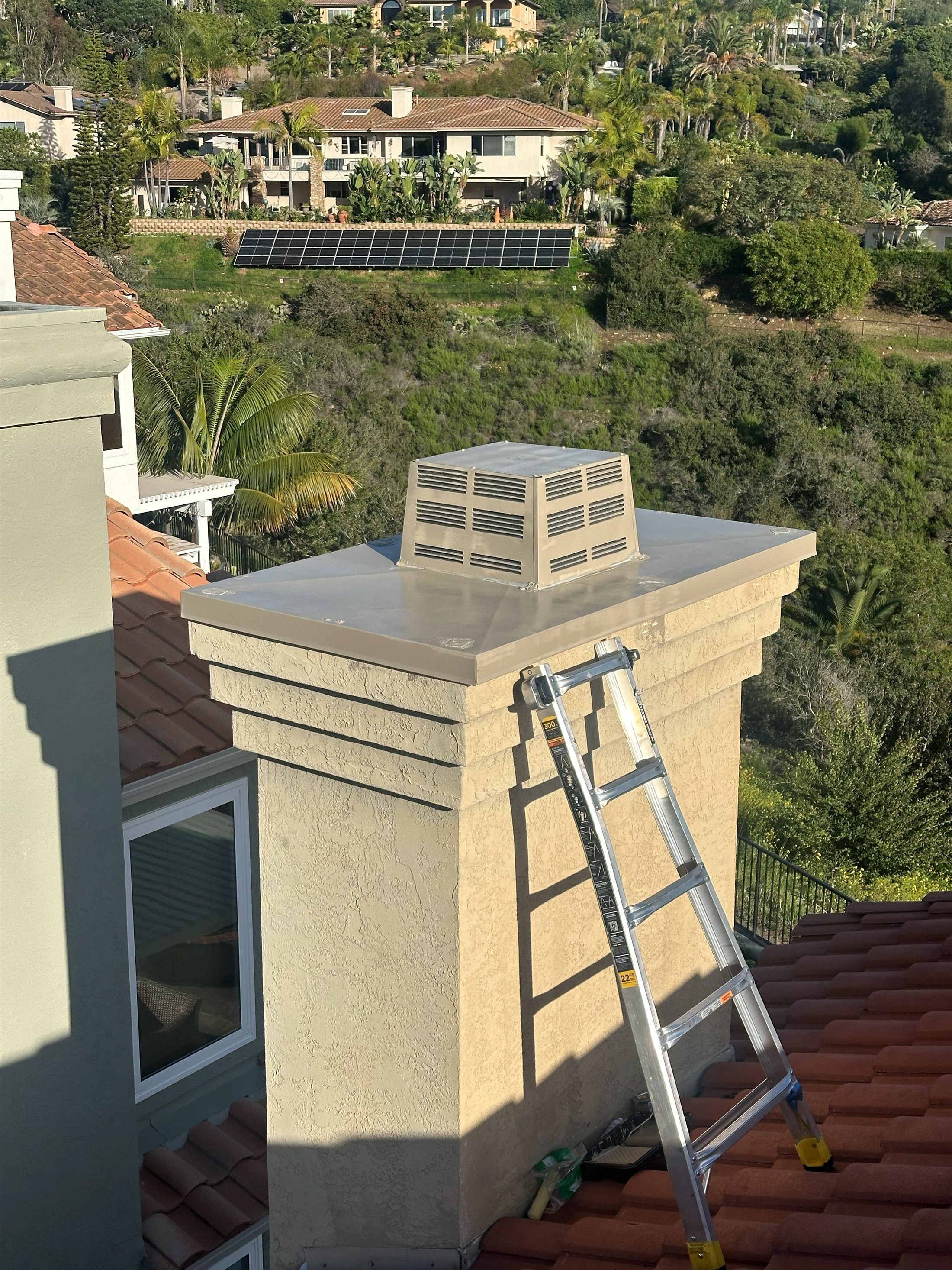 New chase cover and vent installation